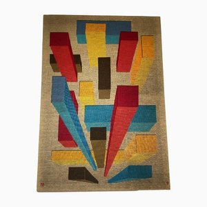 Mid-Century Modern Abstract Signed Tapestry, 1970s