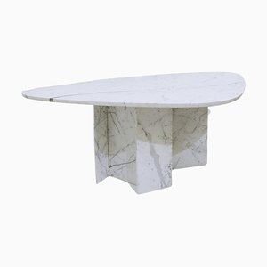 Tavolo da pranzo Rhea Mid-Century in marmo di Willy Ballez, anni '70