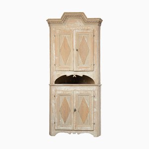 Antique Swedish Gustavian Corner Cabinet