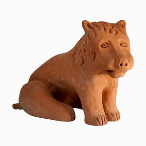 Gli animali che fanno la parte dei nani Clay Lion Sculpture by Nathalie du Pasquier, 1993, Italy