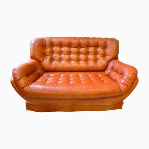 Sofa in Cognac Leather, 1960s