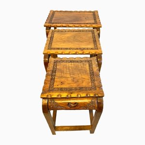 Tables Gigognes en Bois, Set de 3