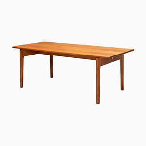 Solid Oak Coffee Table AT-15 by Hans Wegner for Andreas Tuck, Denmark, 1960s