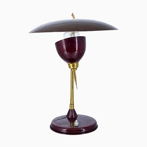 Lámpara de mesa de escritorio italiana de Oscar Torlasco para Lumen Milano, años 50