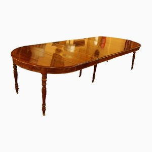 19th Century French Extendable Mahogany Table