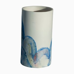 Handbemalte Porzellan Landscape Vase von Studio Desimone Wayland