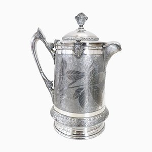 Antique Silver-Plated Pitcher by Reed & Barton, 1870s