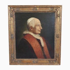 Portrait of Pope Pio IX, 1860s, Oil on Canvas, framed