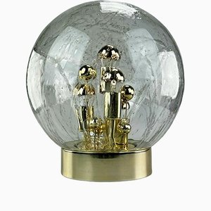 Mid-Century Space Age Glaskugel Tischlampe von Doria Leuchten