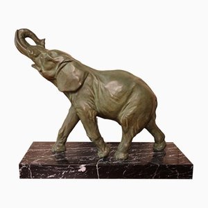 Art Deco Bronze Elephant from Deslin