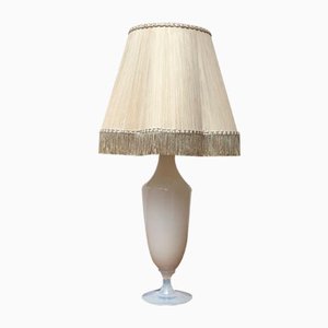 Mid-Century French Opaline Glass Table Lamp from Sevres, 1960s