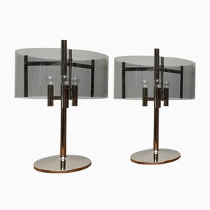 Lampes de Bureau Space Age Mid-Century, 1970s, Set de 2