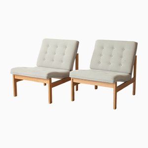 Mid-Century Danish Moduline Lounge Chairs by Ole Gjerløv Knudsen for France & Søn, Set of 2