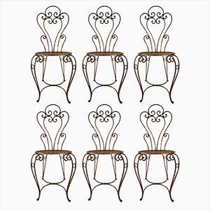 Chaises de Jardin, 1970s, Set de 6