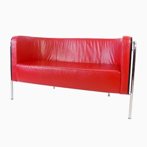 Leather S 3002 Two-Seater Sofa by Christoph Zschocke for Thonet