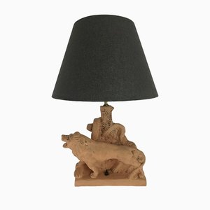 Table Lamp with Lion, Italy, 1950s