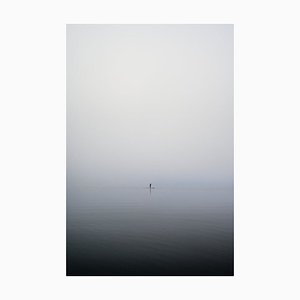 Viaframe, Sup Stand Up Paddling on Mountain Lake in Early Morning, Fotografia