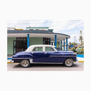 Westend61, Blue Vintage Car, La Habana, Cuba, Fotografía