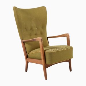 Skulpturaler Mid-Century Sessel von Fritz Hansen, Dänemark, 1950er