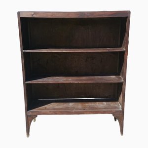 Plywood Open Etagere Bookcase, Italy, 1940s