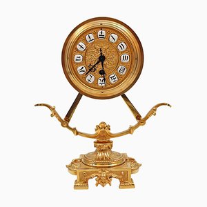 Clock in Gilt Bronze, 19th Century