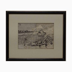 Katsushika Hokusai, Vue du Mont Fuji en Hiver, Gravure sur Bois, Début 20ème Siècle