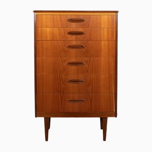 Tall Mid-Century Teak Chest of Drawers from Homeworthy, 1960s