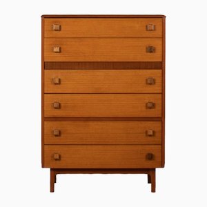 Teak & Afromosia Tall Chest of Drawers from Homeworthy, 1960s