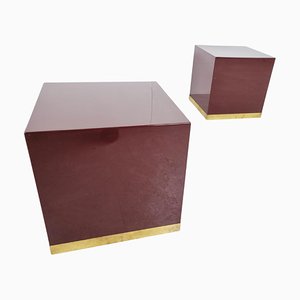 Side Tables by Jean Claude Mahey, 1970s, Set of 2