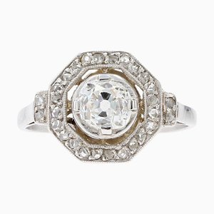 Art Deco Diamonds Platinum Engagement Ring, 1925