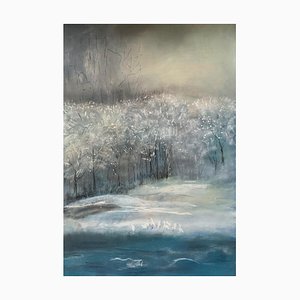 Zdenka Palkovic, Winter Mood, 2021, Pastell auf Papier, Gerahmt