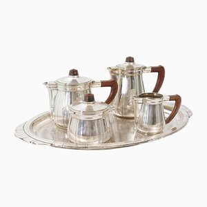 Art Deco French Coffee or Tea Service Set, Set of 5