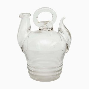 20th Century Spanish Blown Glass Traditional Pitcher