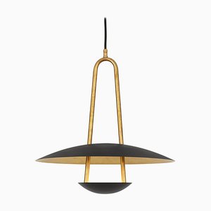 Black Brass Satellite 40 Ceiling Lamp by Johan Carpner for Konsthantverk
