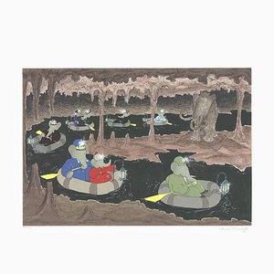Laurent De Brunhoff, Cave of the Mamouth, 1994, Silkscreen