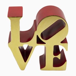 Love Red Gold Sculpture by Editions Studio, 2018