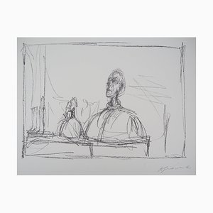 Nach Alberto Giacometti, Bust in the Studio, 2014, Lithographie