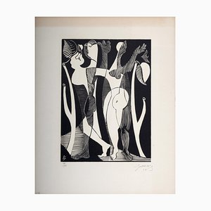 Léopold Survage, Composition surréaliste XXVII, 1934, Xilografía