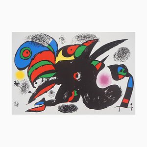 Joan Miro, Fantastic Birds, Litografía original