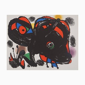 Joan Miro, Wild Animal, 1976, Litografía original