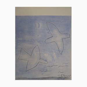 After Georges Braque, Birds, 1958, Stencil on Paper