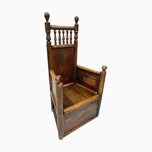 Mid-17th Dutch Century Oak Chair, 1652