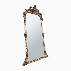 Antique Wood and Glass Mirror, 1900s