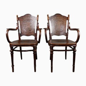 Fauteuils Antiques par Jacob & Josef Kohn, Set de 2