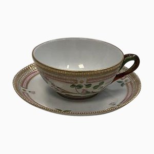 Taza de té y platillo Flora Danica de Royal Copenhagen