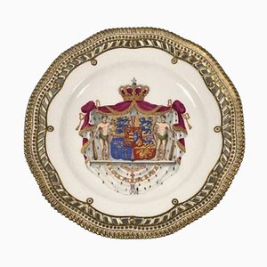 Flora Danica Danish Coat of Arms Plate from Royal Copenhagen