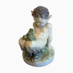 Figurine of Faun with Frog from Royal Copenhagen