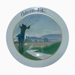 Art Nouveau Easter Plate from Rosenthal, 1917