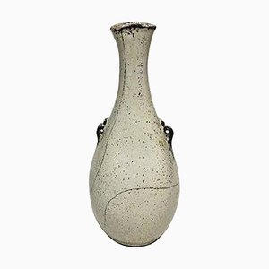 Stoneware Vase with White and Black Decoration from Kähler