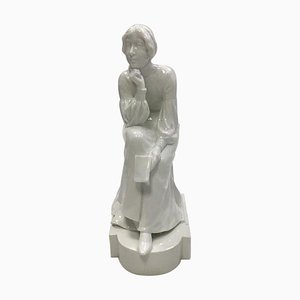 Blanc De Chine Figurine of Woman from Royal Copenhagen